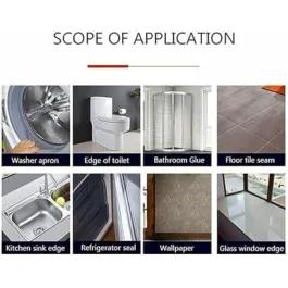 iles Gap Filler Waterproof Crack Grout Gap Filler Agent Water Resistant Silicone Sealant for DIY Home Sink Gaps/Grouts Repair Filler Tube Paste for Kitchen, Bathroom