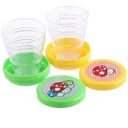 Multi Color Magic Foldable Portable Cups Folding Collapsible Glass Traveling Outdoor Hiking