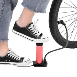 Portable Air Foot Pump for Motorbike, for Cars, Bicycle, Football,Mattress etc.Efficient Inflation with Universal Valve Compatibility