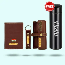 Unisex Personalized Gift Set Hamper 4 in 1 – Green – Includes 1 Free Bottle