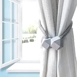 Magnetic Curtain Tiebacks, European Style Convenient Drape Tie Backs, Curtain Holder for Window Draperies,