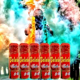 Color Fog Pyro 3 Different Colors in 1 Pyro for Holi Eco-Friendly Fog Color Pack Of 2