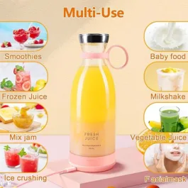 Portable Blender, USB Rechargeable Mini Juicer Blender, Personal Size Blender for Juices, Shakes and Smoothies, Best gift for relatives and friends