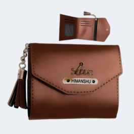 2 IN 1 GIFT HAMPER  FOR WOMEN Mini Wallet, keychain
