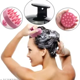 Scalp Scrubber Shampoo Brush,Hair Scrubber for Washing Hair Remove Dandruff，Silicone Hair Scrubber multi color