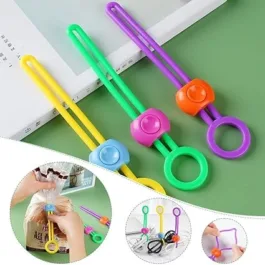Snack Bags Sealing Clips|| Cable Ties Air Tight Seal Sealing Tools Data Storage Strap|| Multi-Purpose Sealers Reusable Cable Ties(Pack of 6 Pcs Set).