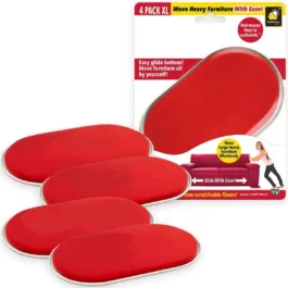 Ruby Movers ure Sliders For Carpet, As Seen on TV, Effortlessly Heavy Couches, Recliners, Bookcases & Appliances with Ease, Extra-Large Size Fits Bulky Legs. Move furniture