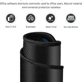 Anti-Slip Keyboard Pad with Office Excel Software Shortcuts Key Patterns, Clear Extended Large Cheat Sheet Mouse Pad, Large Rubber Base Mice Smooth Cloth Mouse Pad Desk Mat(80x30cm)