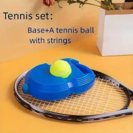 Self Tennis Practice Ball with String, Tennis Trainer Rebound Ball for Boys & Girls, Convenient Solo Tennis Training Gear Set, Self-Practice Tennis Set (Fill Sand Or Water)