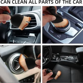 Car Interior Dust Brush,Auto Detailing Brushes,Soft Bristle Cleaning Brush,Car Detailing Brush Dusting Tool for Air Conditioner Vents, Leather,Leather,Scratch Free