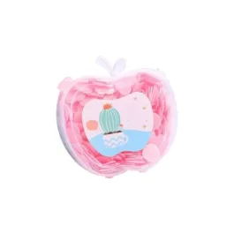 Apple Shape Paper Soap | Flower Design Apple Shape Box Paper Soap | Portable Flower Tube Petal Box Petal, Assorted Color, Paper Soap, Clean Soft Bath For Travel(Pack Of 1)