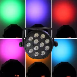 12 Led Slim Model Stage Par Light Indoor Lighting Disco Lights -Pack of 1