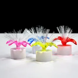 Fiber Optic Flower Petal Fountain-Shaped Multi-Color LED Tealight Candles – Rechargeable, Replaceable Battery, Flameless for Diwali, Wedding, Party, Birthday, and Event Decor (Set of 12)