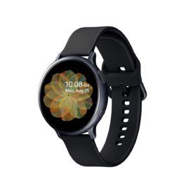 SmartWatch Active 2 (Bluetooth, 44 mm) – Black, Aluminium Dial, Silicon Straps (Black)
