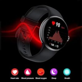 SmartWatch Active 2 (Bluetooth, 44 mm) – Black, Aluminium Dial, Silicon Straps (Black)