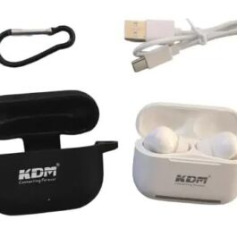 KDM-A1-SKY Buds Believe Series 24Hr Music Time Wireless TWS Earbuds with Silicon Cover